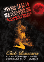 Halloween poster: open huis sexclub