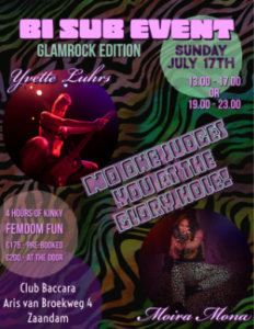 Poster Bi sub event in Baccara Club Zaandam (17 juli 2022)